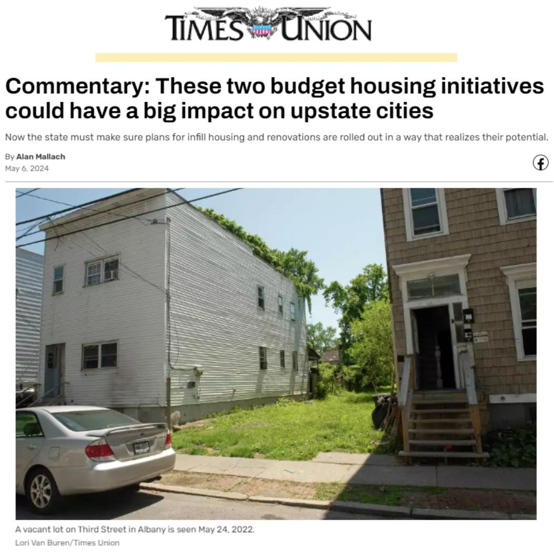 Commentary: These two budget housing initiatives could have a big impact on upstate cities - Now the state must make sure plans for infill housing and renovations are rolled out in a way that realizes their potential.