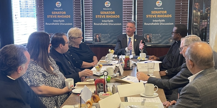 New York State Senator Steve Rhoads Brings Together Local Faith Leaders  for Interfaith Roundtable Discussion Series