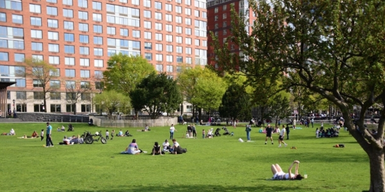 Battery Park City green space