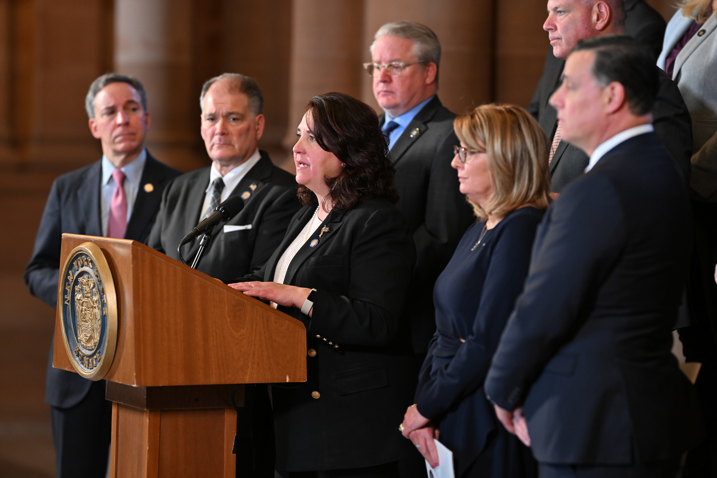 Senator Canzoneri Fitzpatrick And Senate Republican Conference Unveil