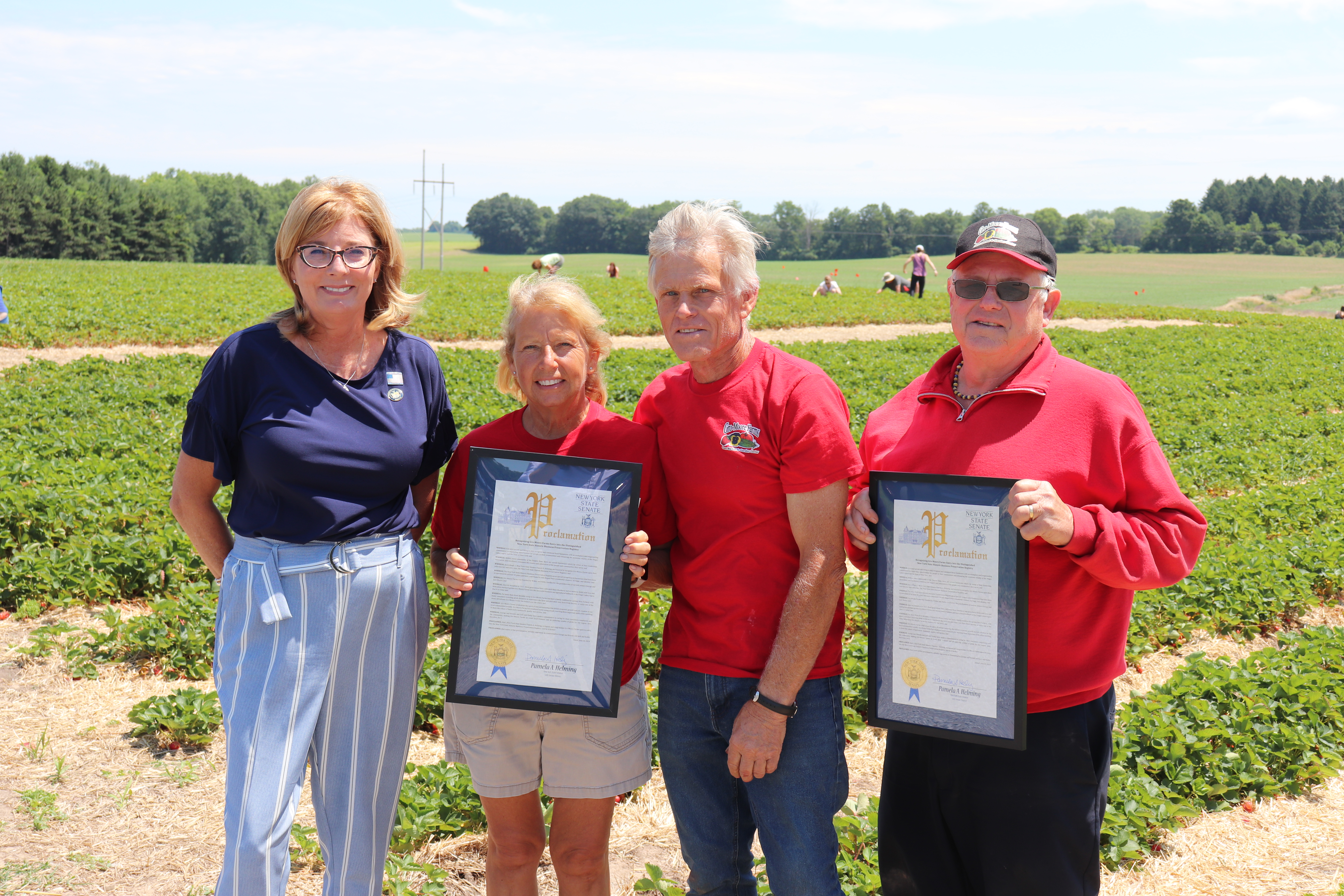 Senator Pam Helming Celebrates Gro-Moore Farms Selection for the New York State Historic Business Preservation Registry