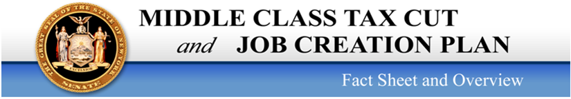 The Middle Class Tax Cut And Job Creation Plan | NYSenate.gov