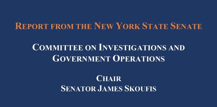 Investigations & Government Operations Committee Releases 'Report on ...