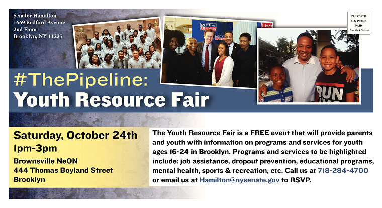 The Pipeline: Brownsville Youth Resource Fair | NYSenate.gov