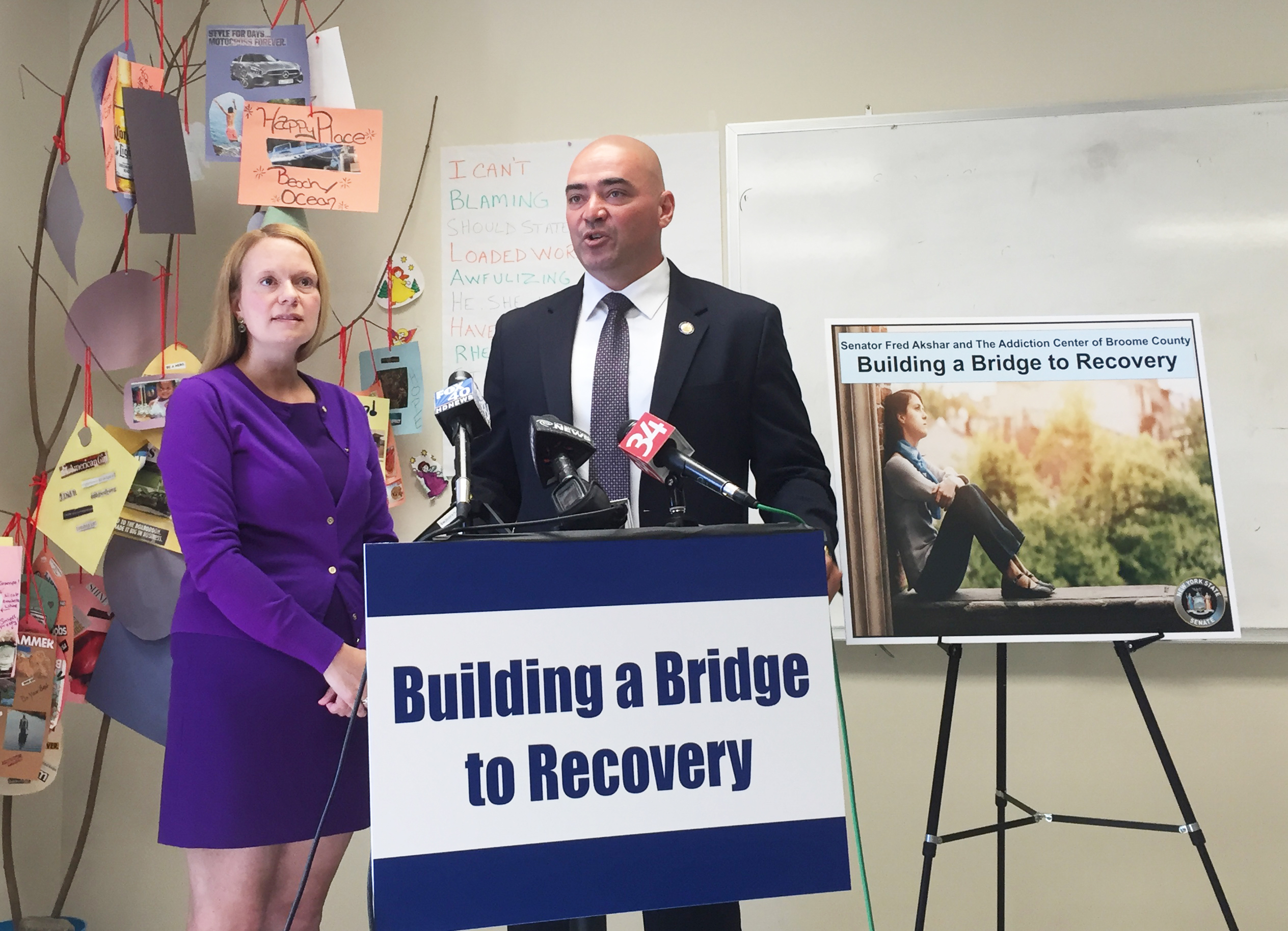 Senator Fred Akshar Announces Funding For The Addiction Center Of Broome County 4880