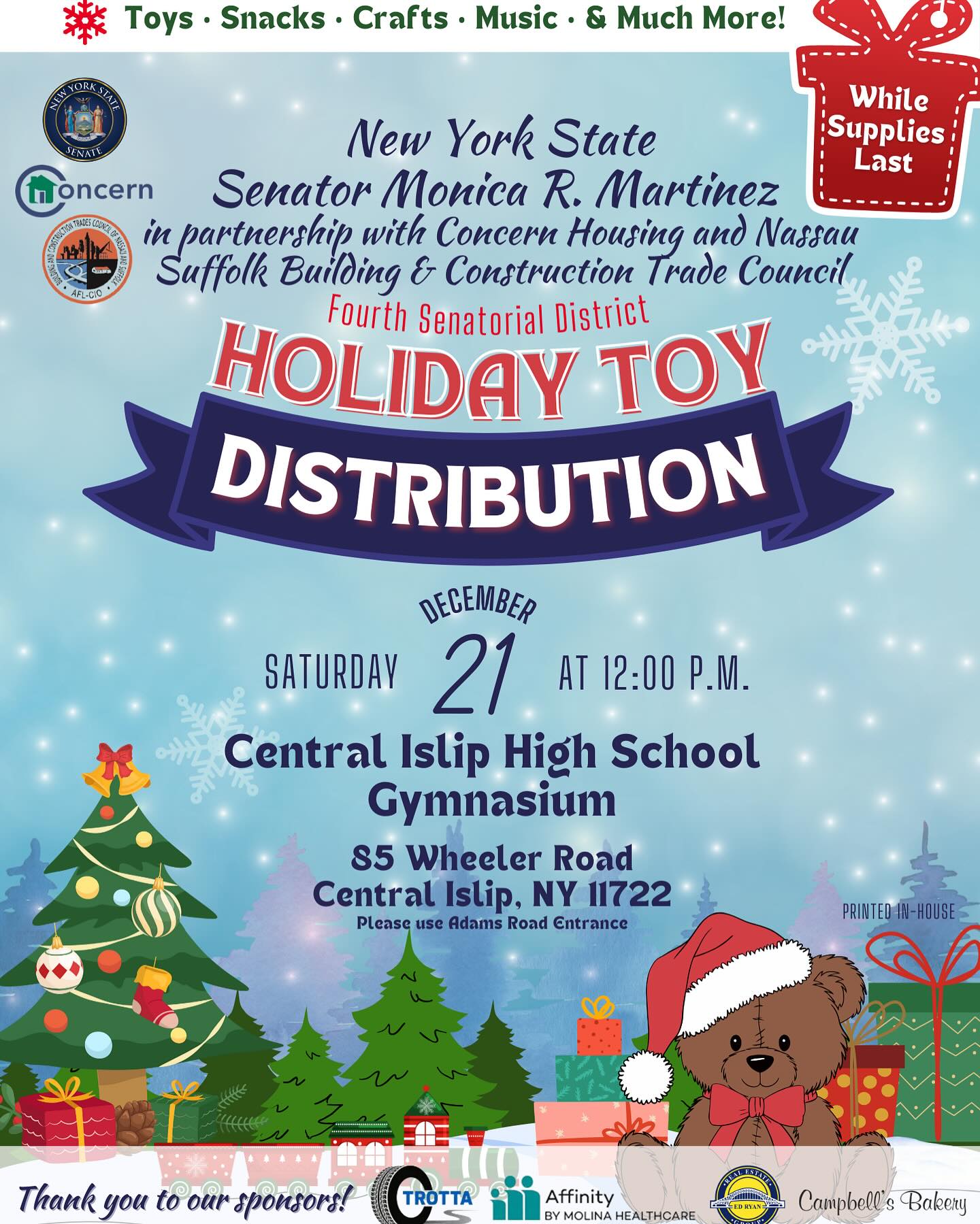 Image of SD4 Holiday Toy Distribution Event Flyer