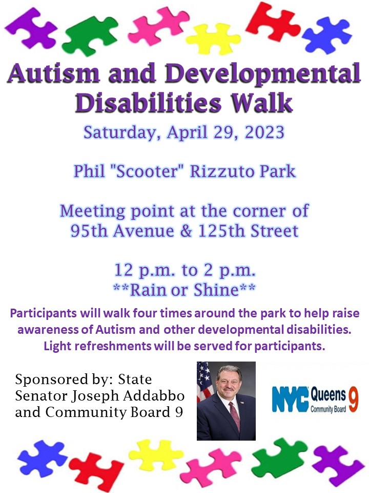 Support Autism awareness this month during a community walk around