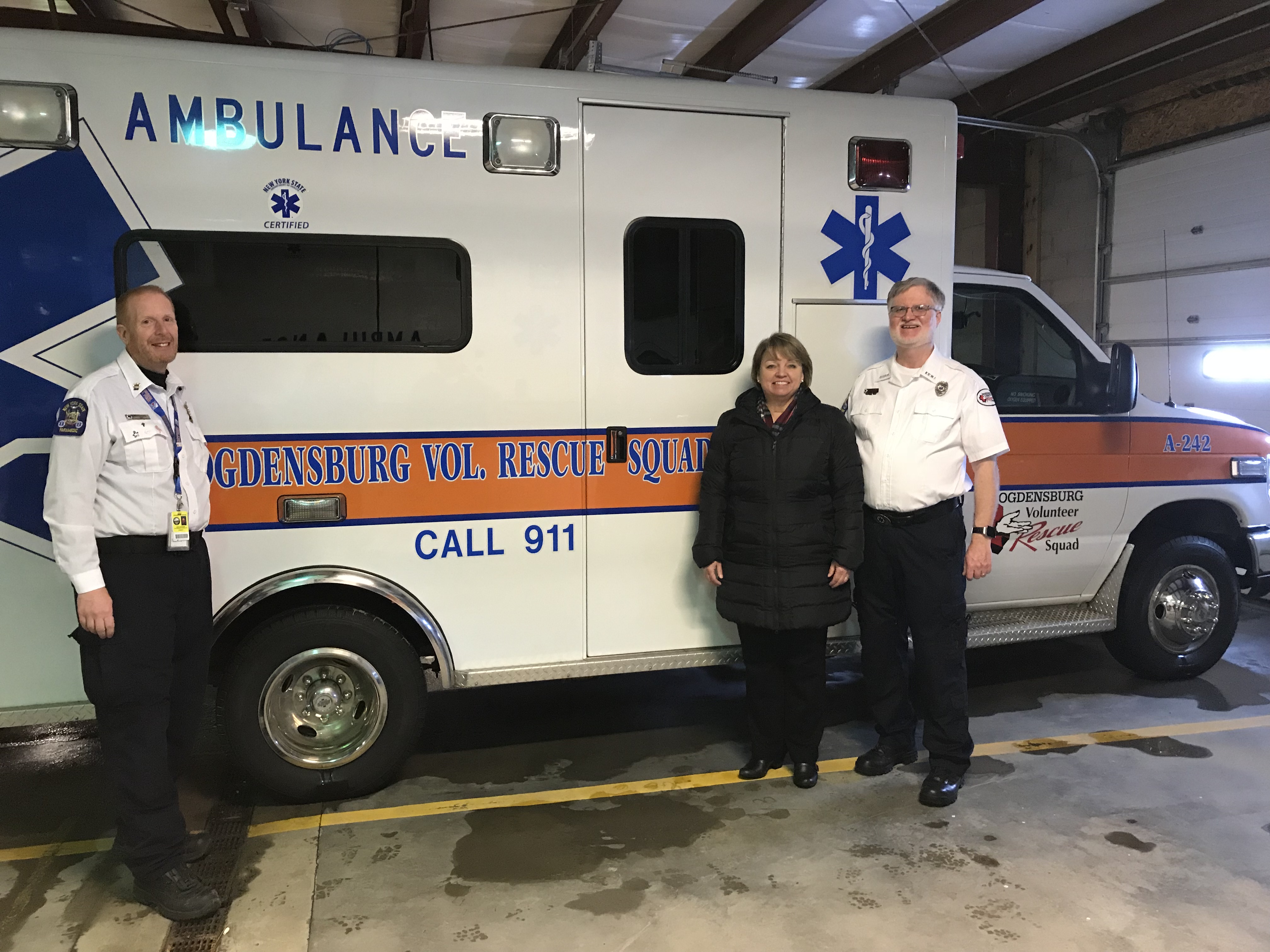 Ritchie Delivers for Ogdensburg: $100,000 to Upgrade Ambulance