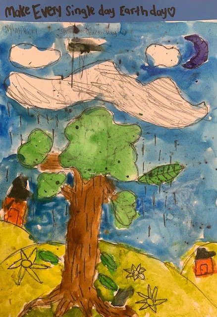 Children's drawing competition dedicated to the 50th Anniversary of the earth  day, the day of nature conservation in the year of the 25th Anniversary of  independence of Turkmenistan, and the day to