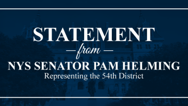 Statement from NYS Senator Pam Helming