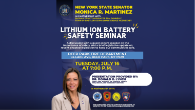 Senator Monica R. Martinez Lithium Ion Battery Safety Seminar