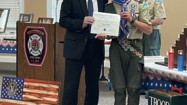 Briam Valand earns rank of Eagle Scout