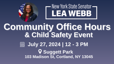 State Senator Lea Webb Holds Community Office Hours at Suggett Park