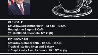 Join Senator Addabbo for a Java with Joe event.