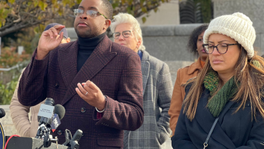 Senator Myrie and Assemblymember Cruz at Clean Slate Presser in Central Brooklyn