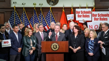 Members of Long Island Senate Republican Conference, Local Elected Officials, Superintendents and Coalition of NYS School Board Members Oppose NYSED Regionalization Plan and Fight To Preserve Local Control Over School Districts 