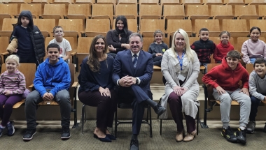 Senator Addabbo visits PS 128 in Middle Village.