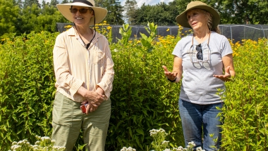 Senator May tours Go Native! Perennials in Skaneateles.