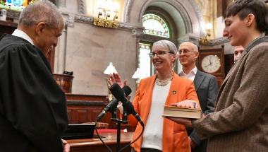 Senator May Sworn in for 2025