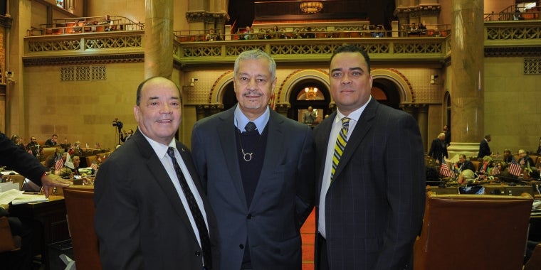 Senator Dilan, Assemblyman Dilan welcome Luis O. Reyes, Ph.D. to the state Board of Regents. Reyes will serve as a Member at Large on the board.