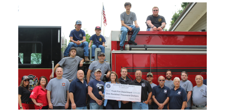 Senator Michelle Hinchey visits Tivoli Fire Department on June 28, 2023