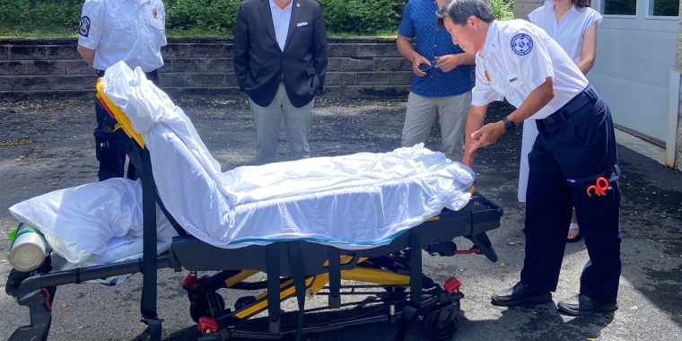 Sen. Harckham at Chappaqua Ambulance Corps