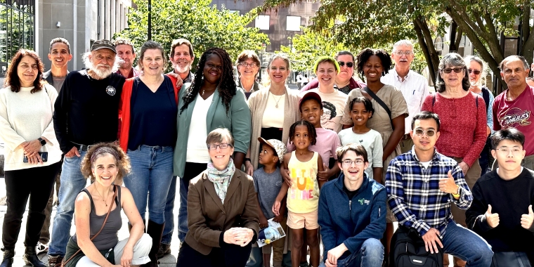 Senator Webb joins advocates to celebrate the Ithaca Carshare being saved.