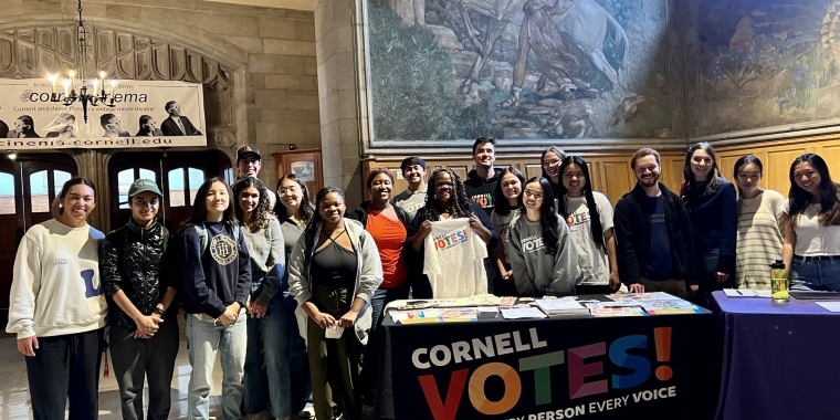 Senator Lea Webb celebrates national Voter Registration Day with Cornell Votes