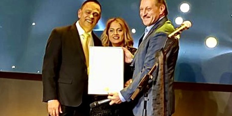 Senator Joseph P. Addabbo, Jr. presented pastors Matthew and Kathy Singh with a Senate Proclamation