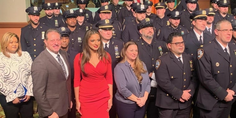 Senator Addabbo stands with honorees at the 106th Precinct Annual Medal Day Ceremony. Senator Addabbo stands with honorees at the 106th Precinct Annual Medal Day Ceremony.