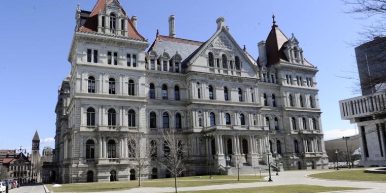 The New York state Capitol in Albany