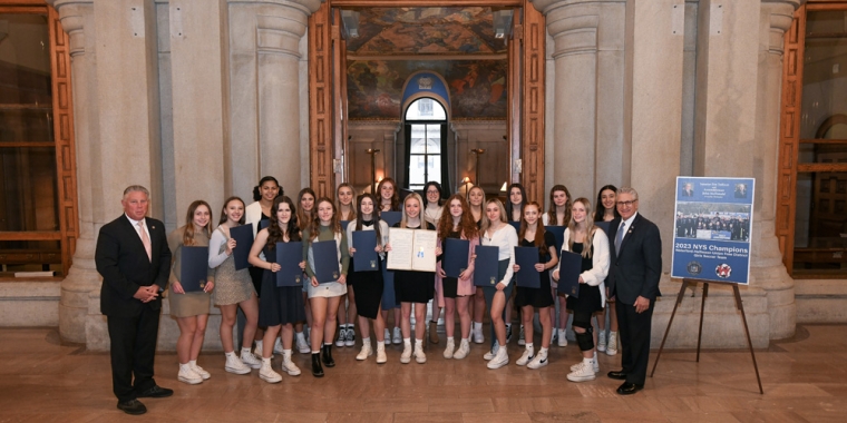 Honoring the New York State Champion Class C Waterford-Halfmoon Girls Soccer Team