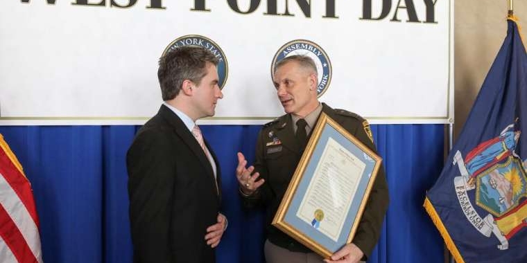 Senator James Skoufis and Lieutenant General Steve Gilland, Superintendent, United States Military Academy.