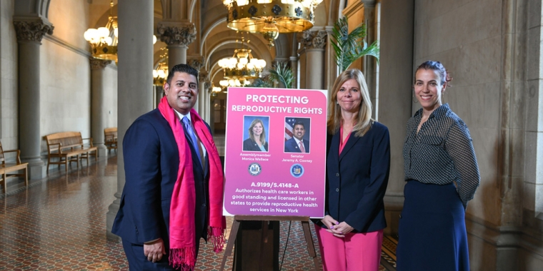 Senator Cooney, Assemblymember Wallace, Robin Chapelle