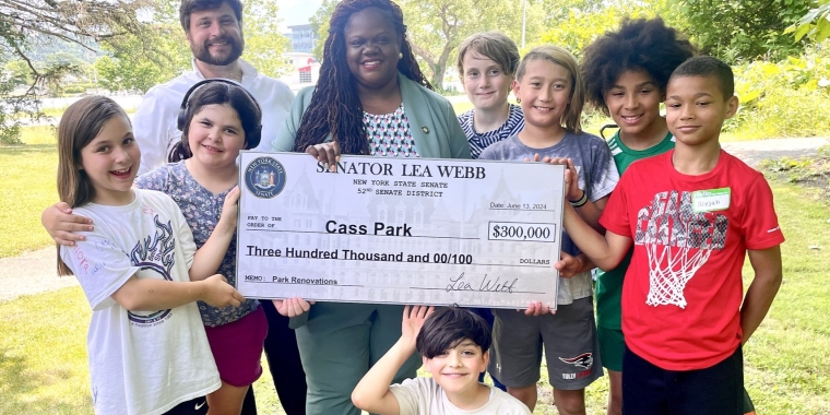 Senator Lea Webb Announces $300,000 in State Funding for Cass Park in Ithaca
