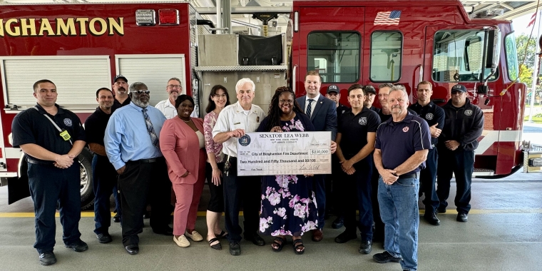 Senator Webb Announces $250,000 in State Funding for the Binghamton Fire Department