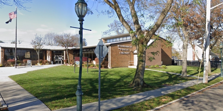 Google Street View photo of the Wyandanch Public Library