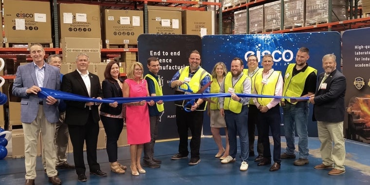 Senator Helming Attends Ribbon Cutting for Eisco in Honeoye Falls