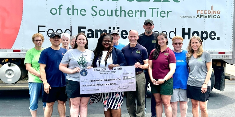 Senator Lea Webb Delivers $400,000 to Food Bank of the Southern Tier for Critical Infrastructure Upgrades