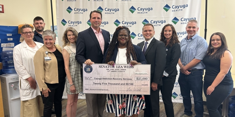 Senator Lea Webb Secures $25,000 for Cayuga Addiction Recovery Services (CARS)