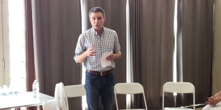 Senator Skoufis in Port Jervis