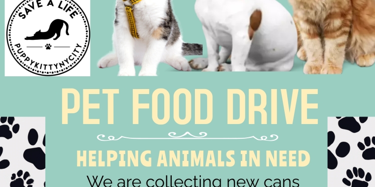 Donate food to animals in need. 