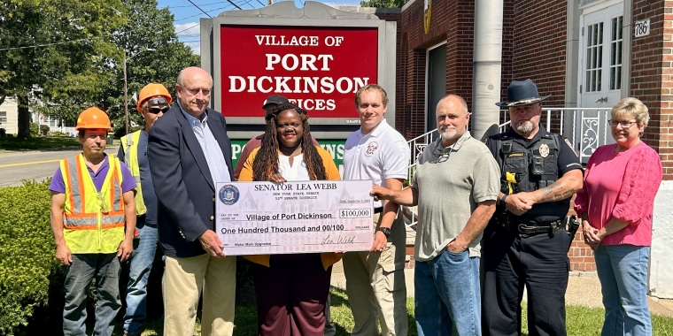 Senator Lea Webb Secures $100,000 for the Village of Port Dickinson's Water Main Replacement Project