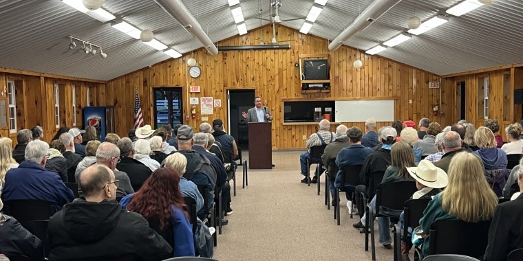 A Town Hall mtg Senator Borrello hosted in 2023.