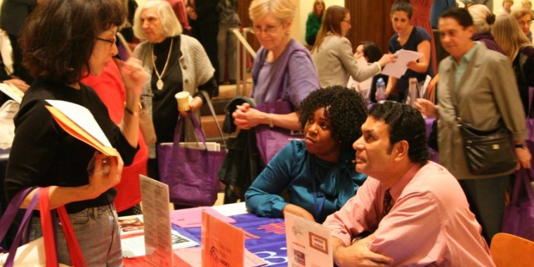 Attendees at the Older Adult Resource Fair