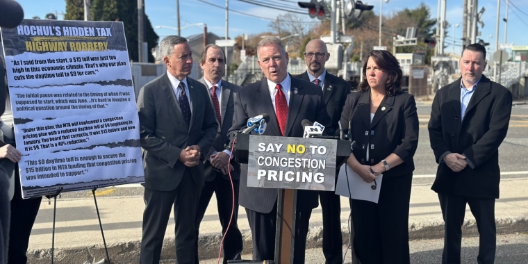  New York State Senators, Union Leaders, & Farmers Rally To Oppose Congestion Pricing