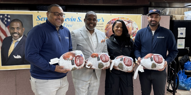 Senator Parker turkey giveaway