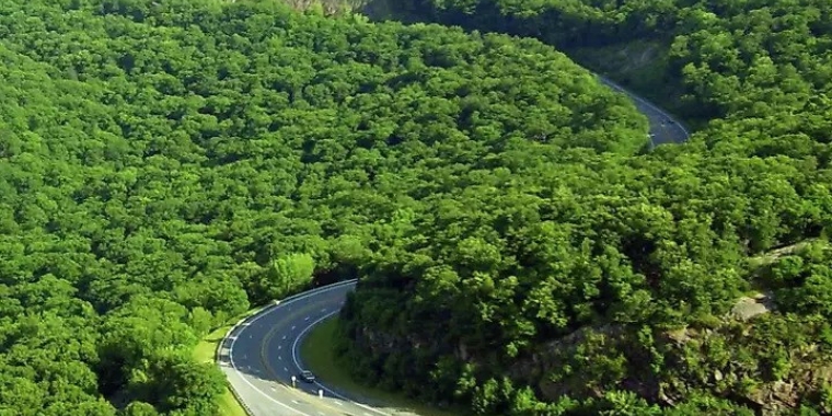 U.S. Route 9W from Cornwall as it winds through the Hudson Highlands. New York state will undertake a $26.3 million resiliency and safety project to upgrade the route, which is prone to flooding.