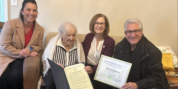 102nd birthday of Esfir Dolginova of Niskayuna 102nd birthday of Esfir Dolginova of Niskayuna