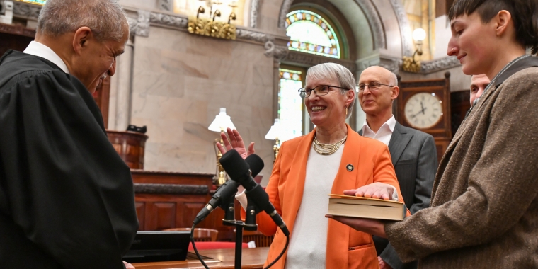 Senator May Sworn in for 2025